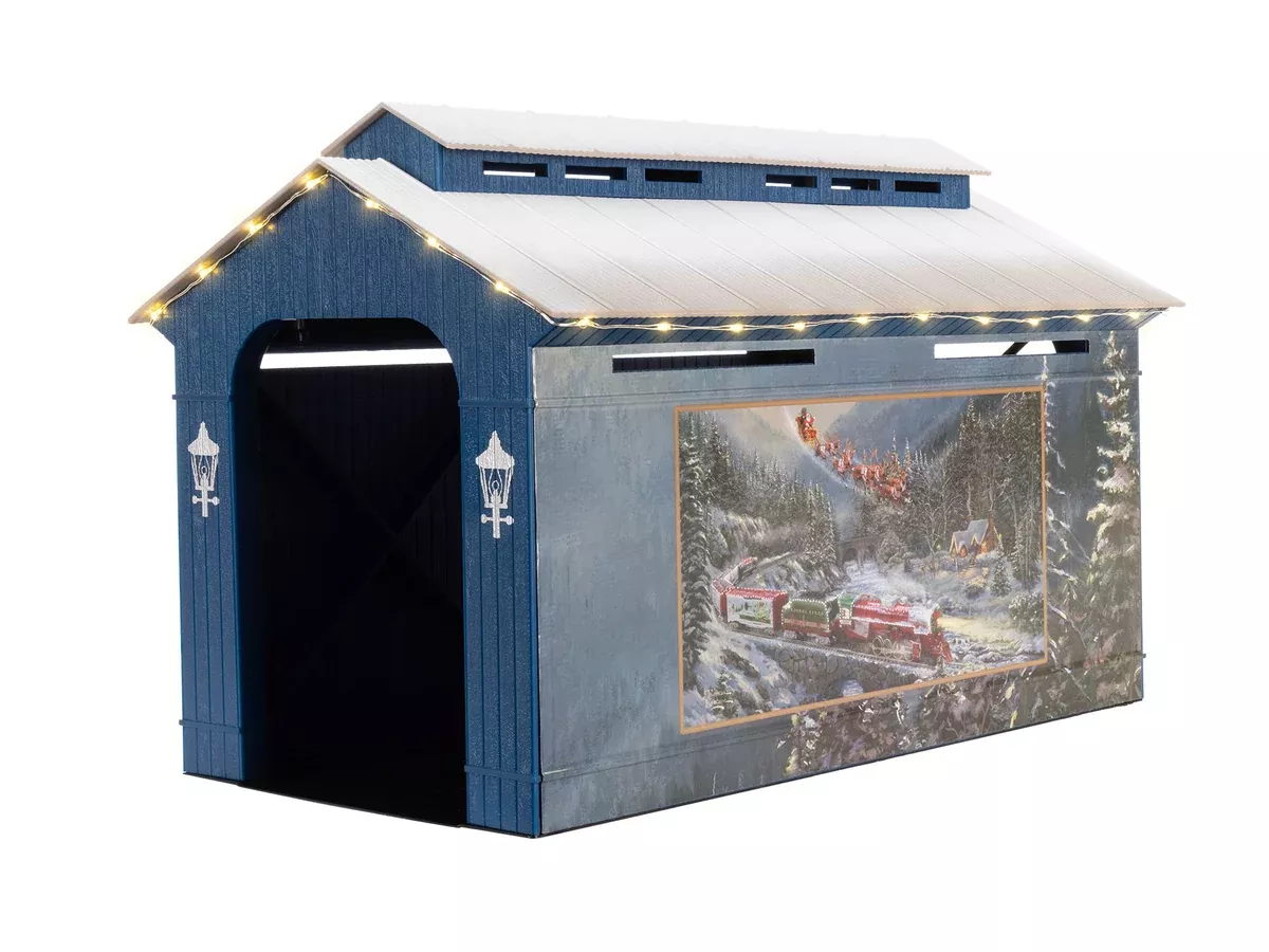 Lionel 2429160 O Gauge Thomas Kinkade Lighted Covered Bridge