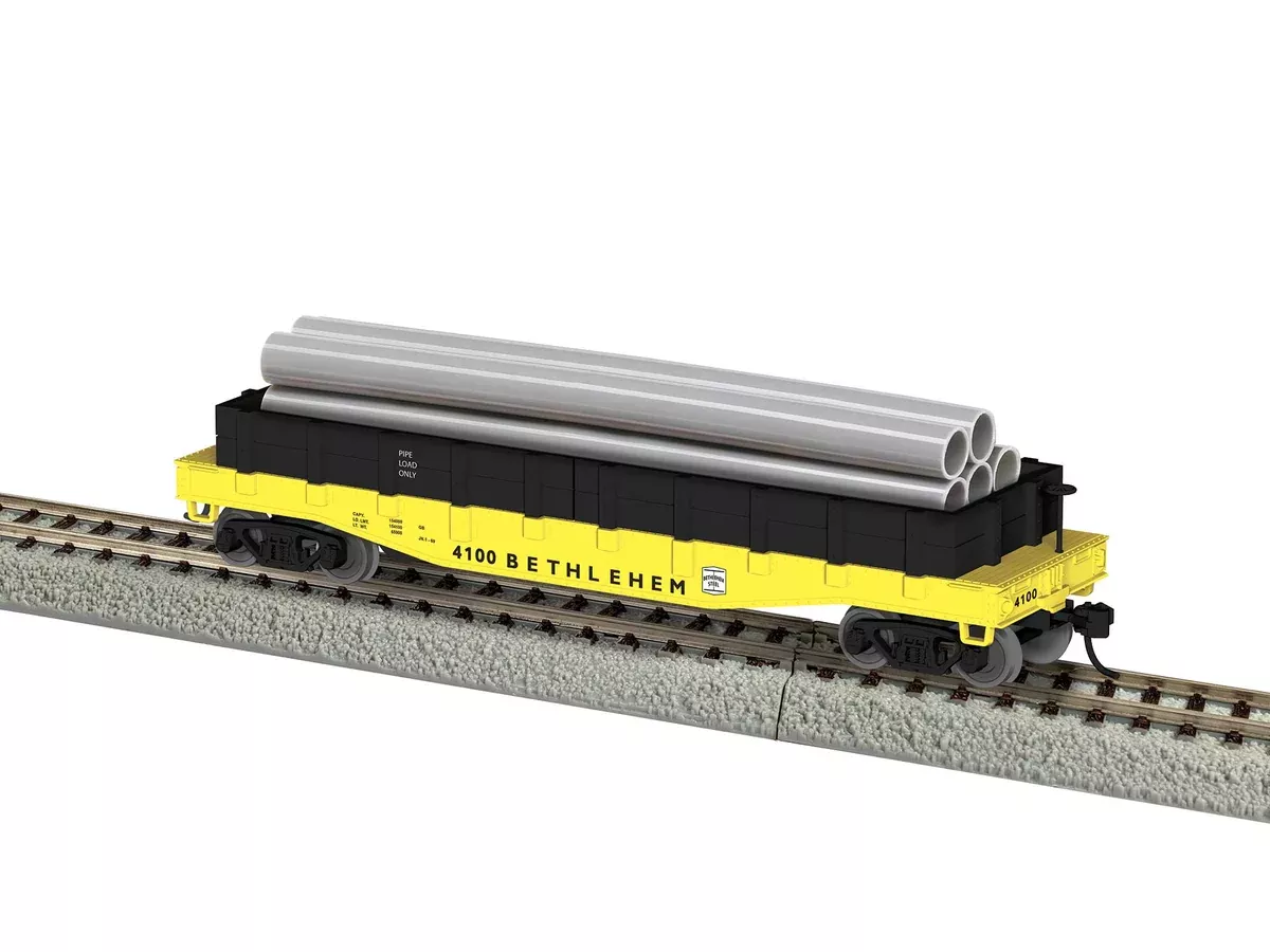 Lionel 2454100 HO Scale Bethlehem Steel with Pipe Load