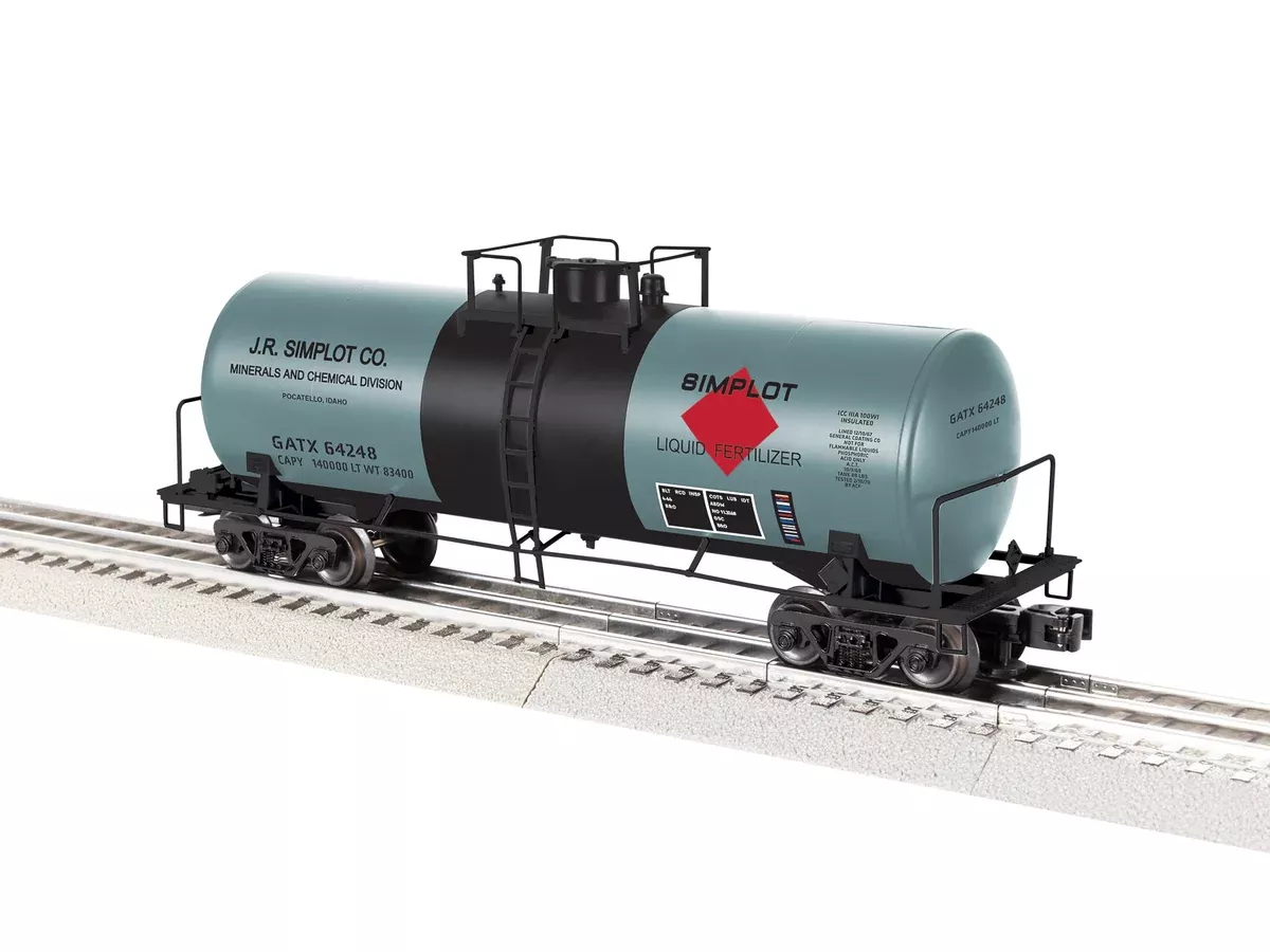 Lionel 2542402 O Scale LionScale 40' Tank Car JR Simplot GATX 64248