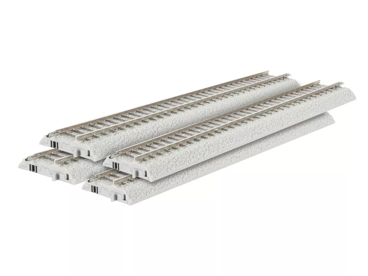 Lionel 8758409 HO Scale FasTrack 9" Straight (4 Pack)