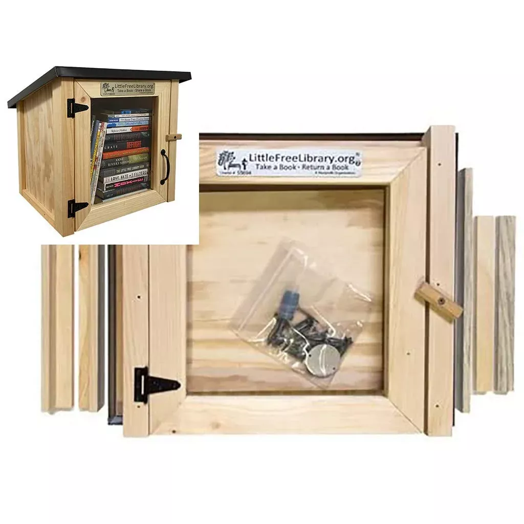 LITTLE FREE LIBRARY Book-Sharing Box Unfinished Onesize