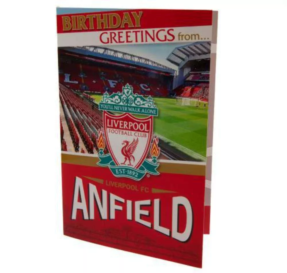 Liverpool F.C. Greetings Card | Official Design | Red | One Size
