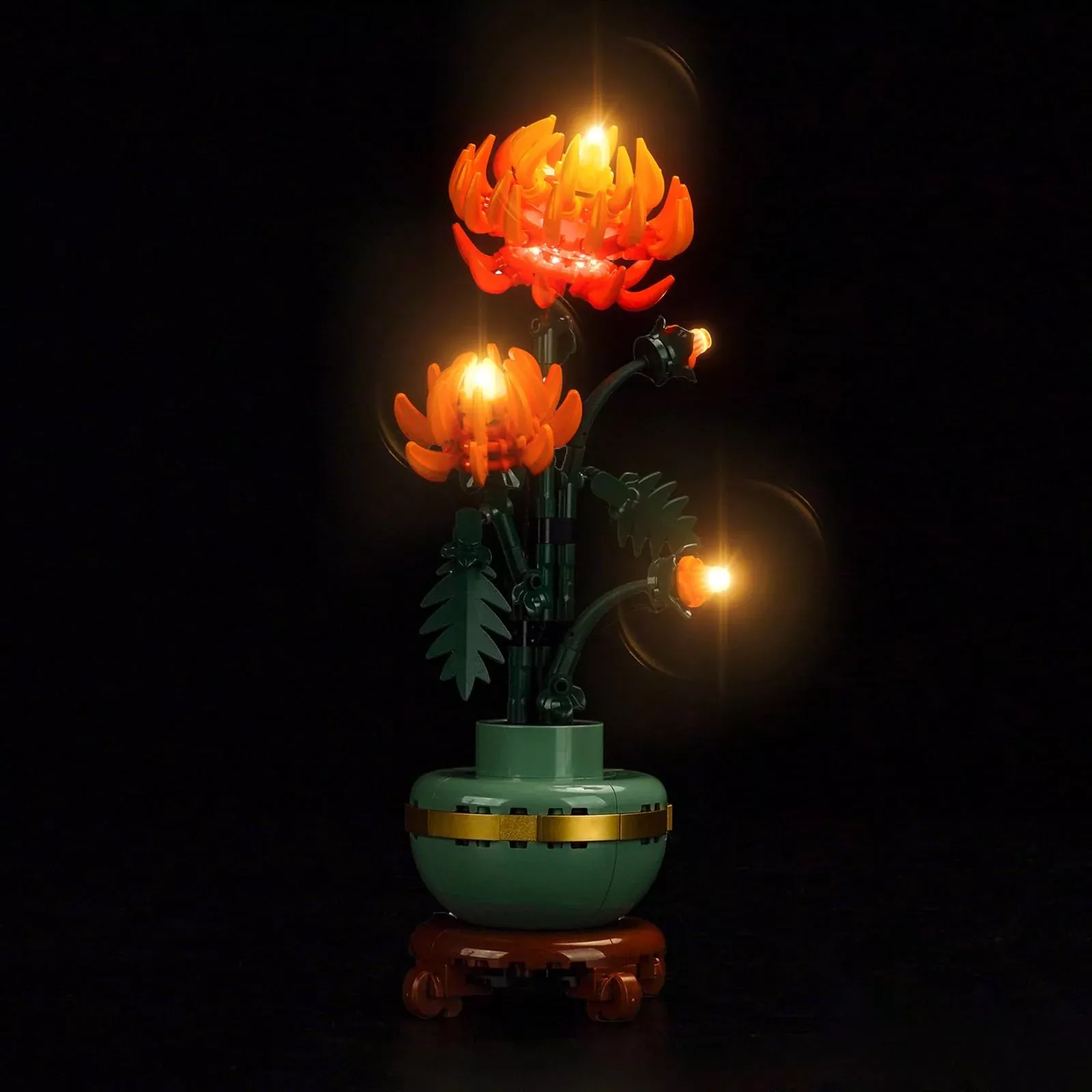 LocoLee Light Kit for LEGO 10368 Chrysanthemum, Green, 3.