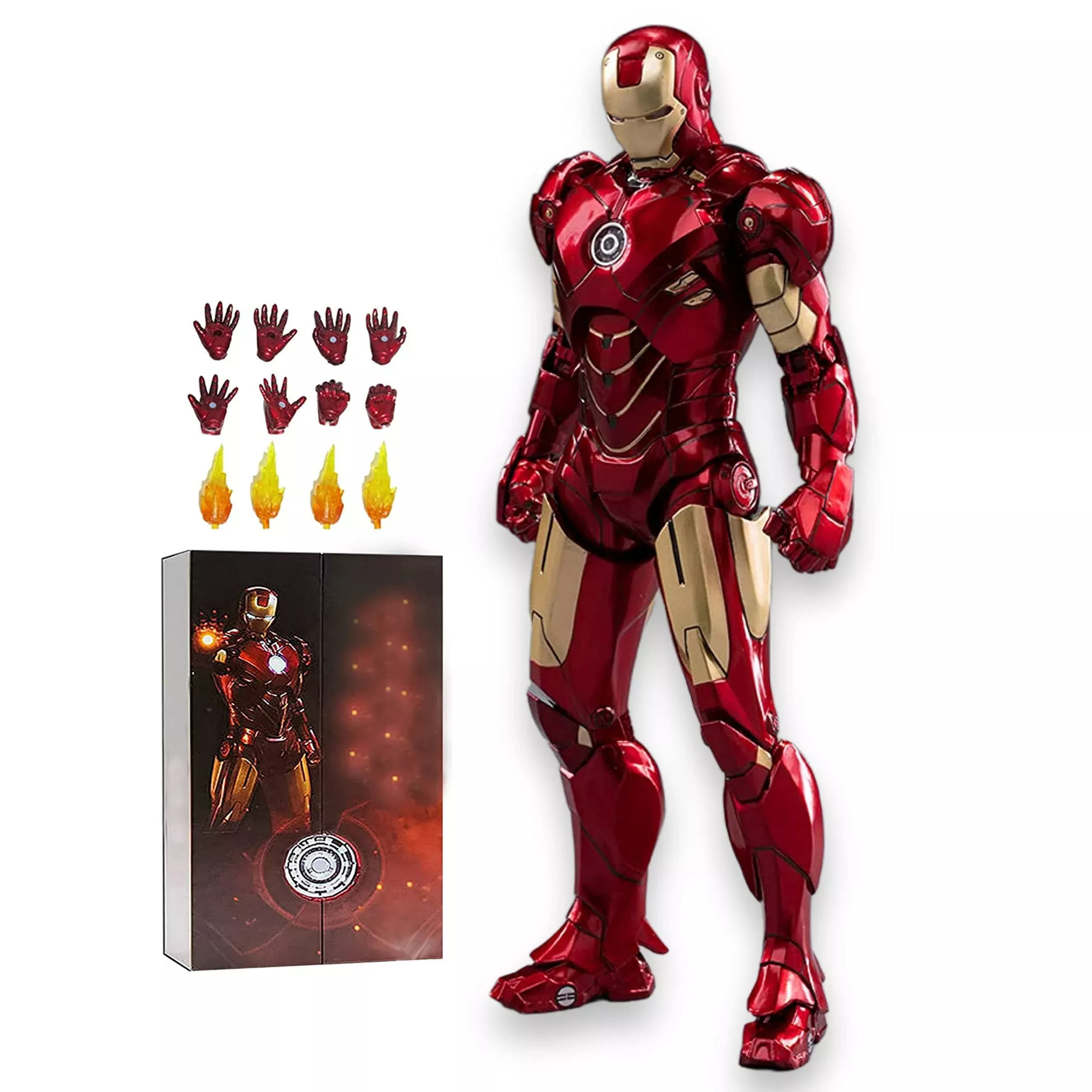 LonullyMege MK4 Action Figure 7 Inch Metal Texture Gift Box