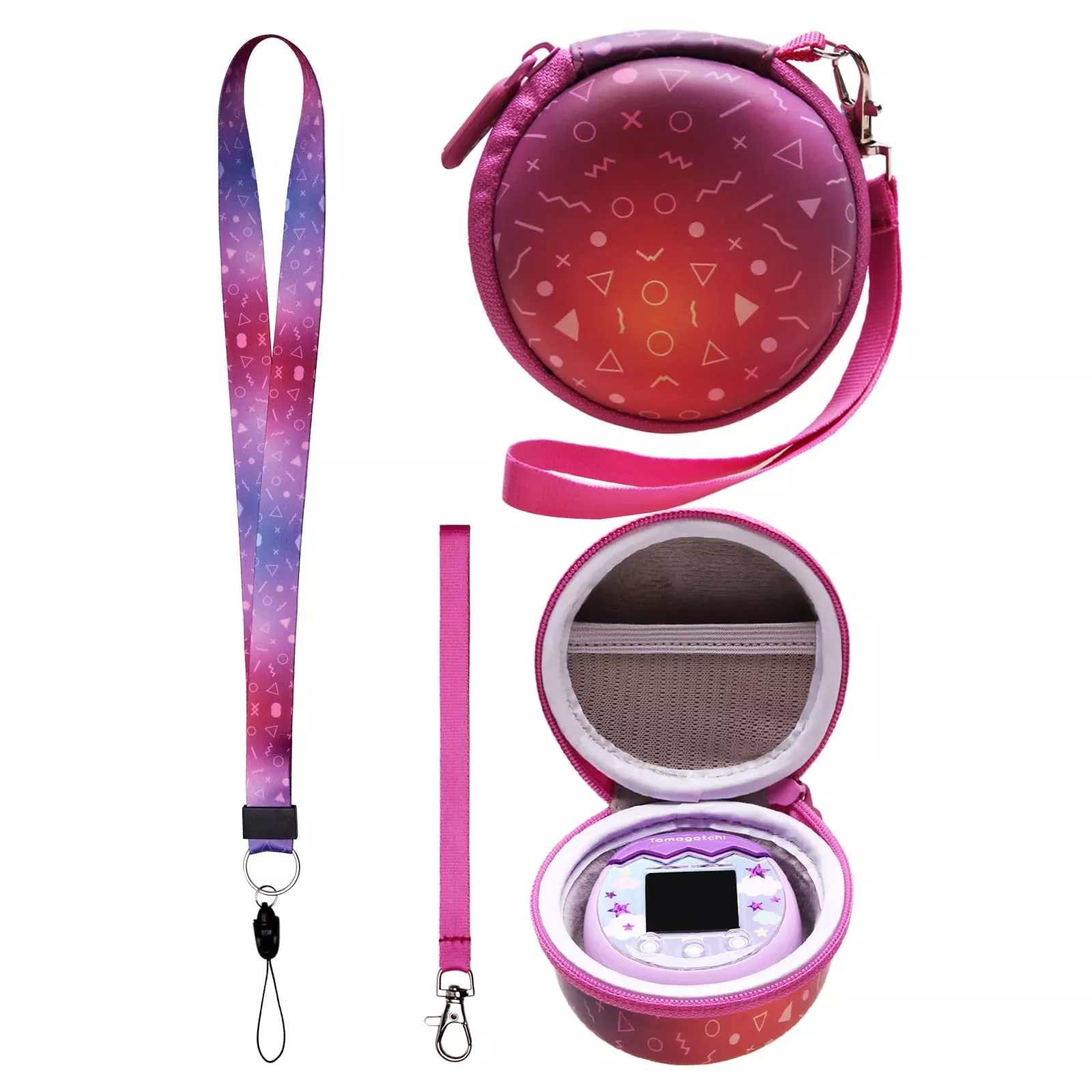 LTGEM Protective Case for Tamagotchi - Purple, Model CS1293, with Lany