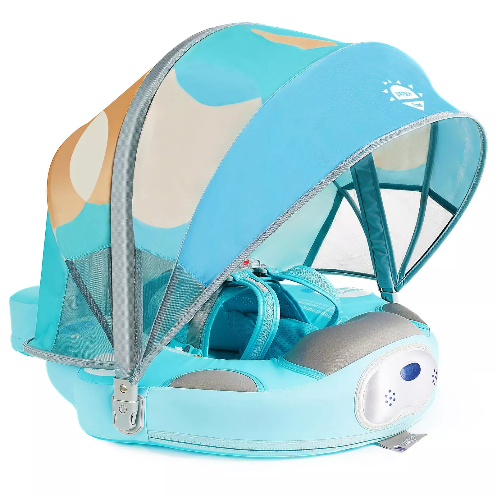 Mambobaby Float With Canopy Upf 50+ Sun Protection Pearl Foam Non-Infl