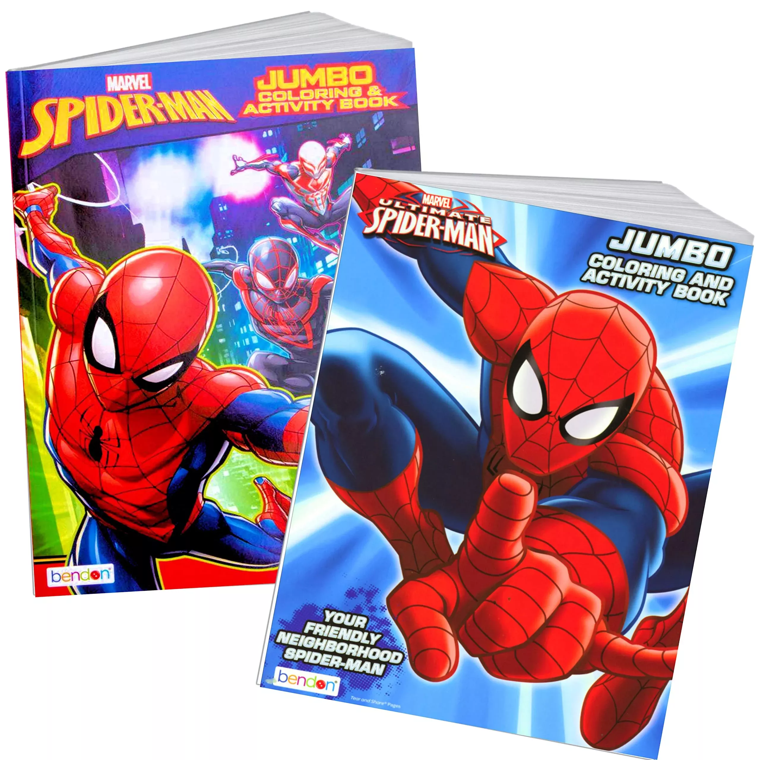 Marvel Spider-Man Coloring Books Set of 2, 8 x 10.75 inches,