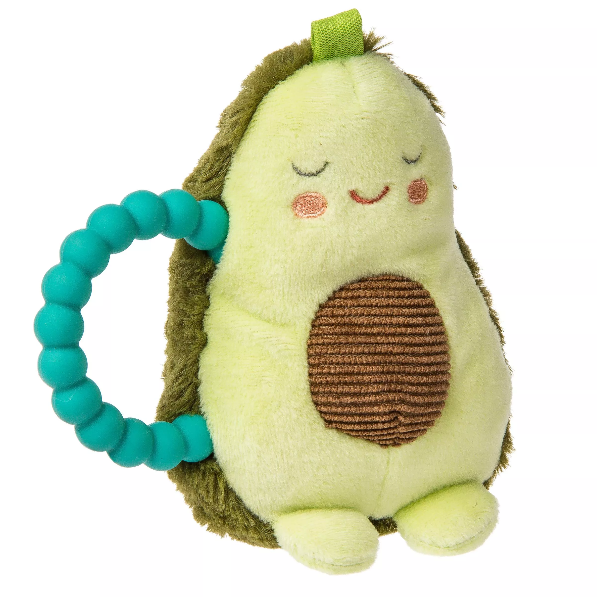 Mary Meyer Baby Teether Rattle Avocado 6-Inch Soft Toy Yummy Avocado