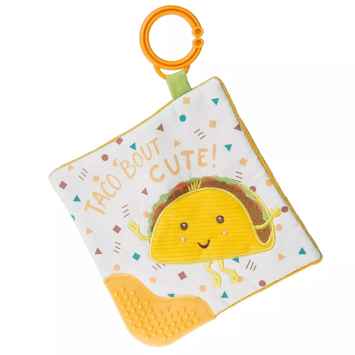 Mary Meyer Crinkle Teether Toy 6x6-Inch Taco Bout Cute