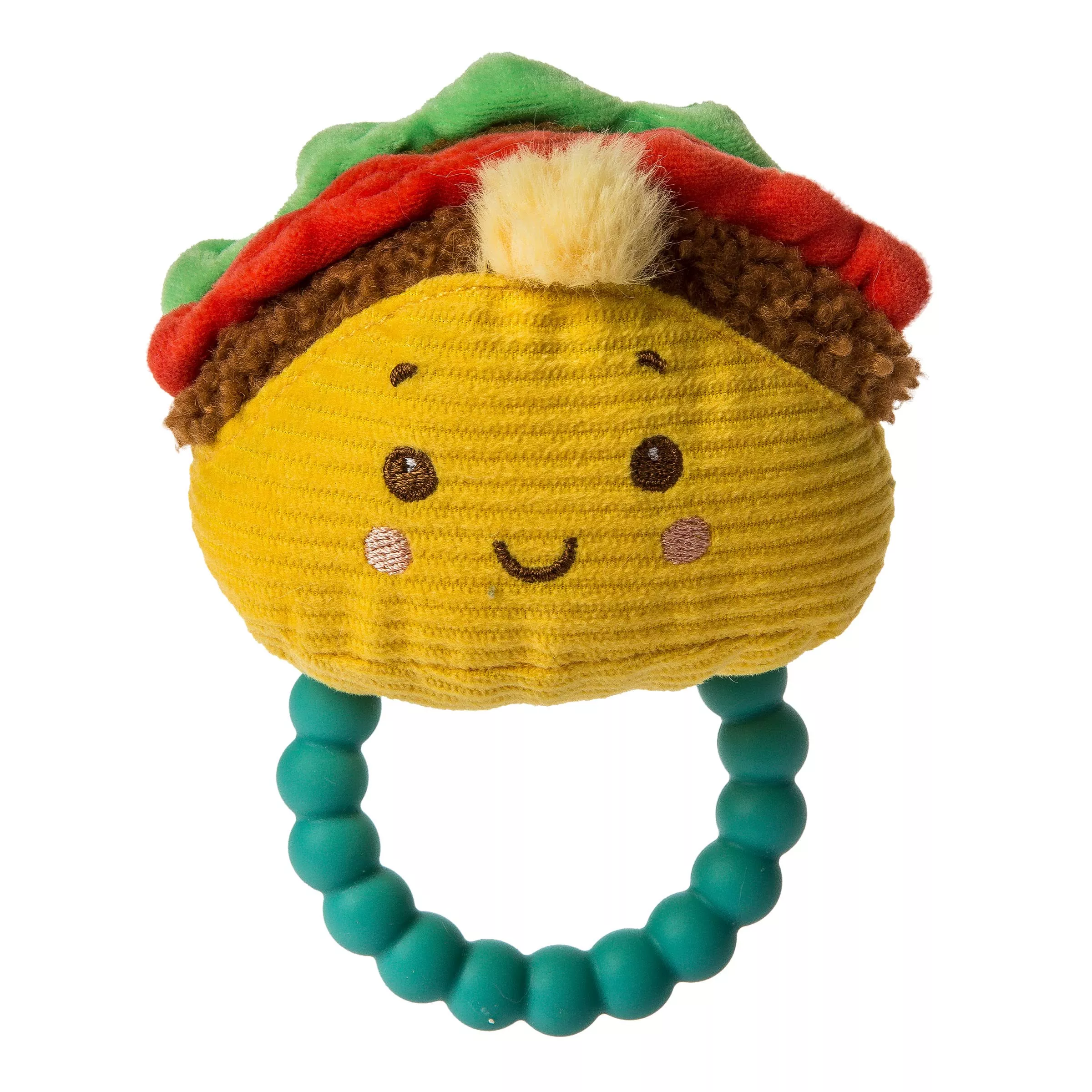 Mary Meyer Taco Teether Rattle 6-Inch Soft Toy BPA Free 1 EA
