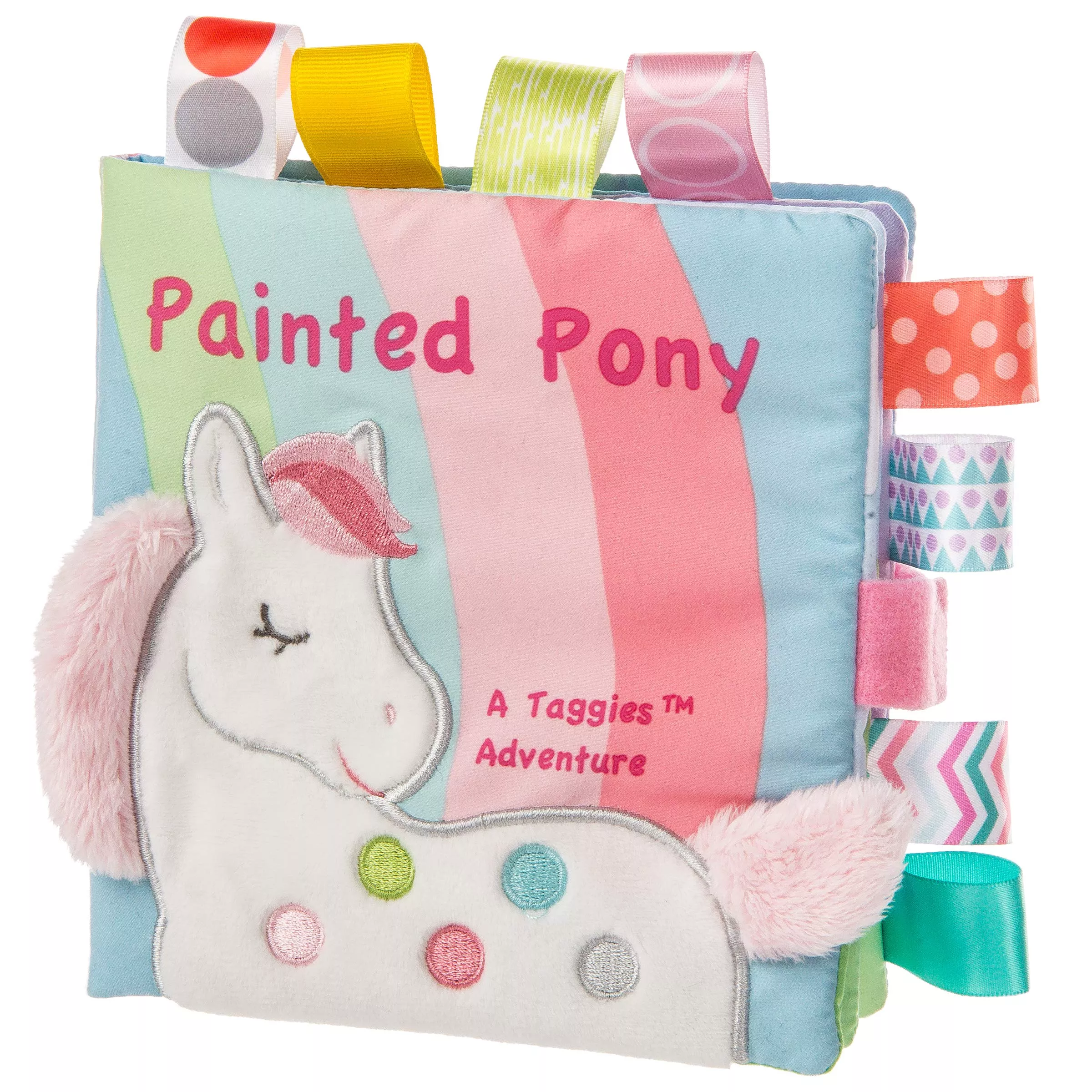Mary Meyer Taggies Soft Book for Babies, Painted Pony, 6x6 inches,