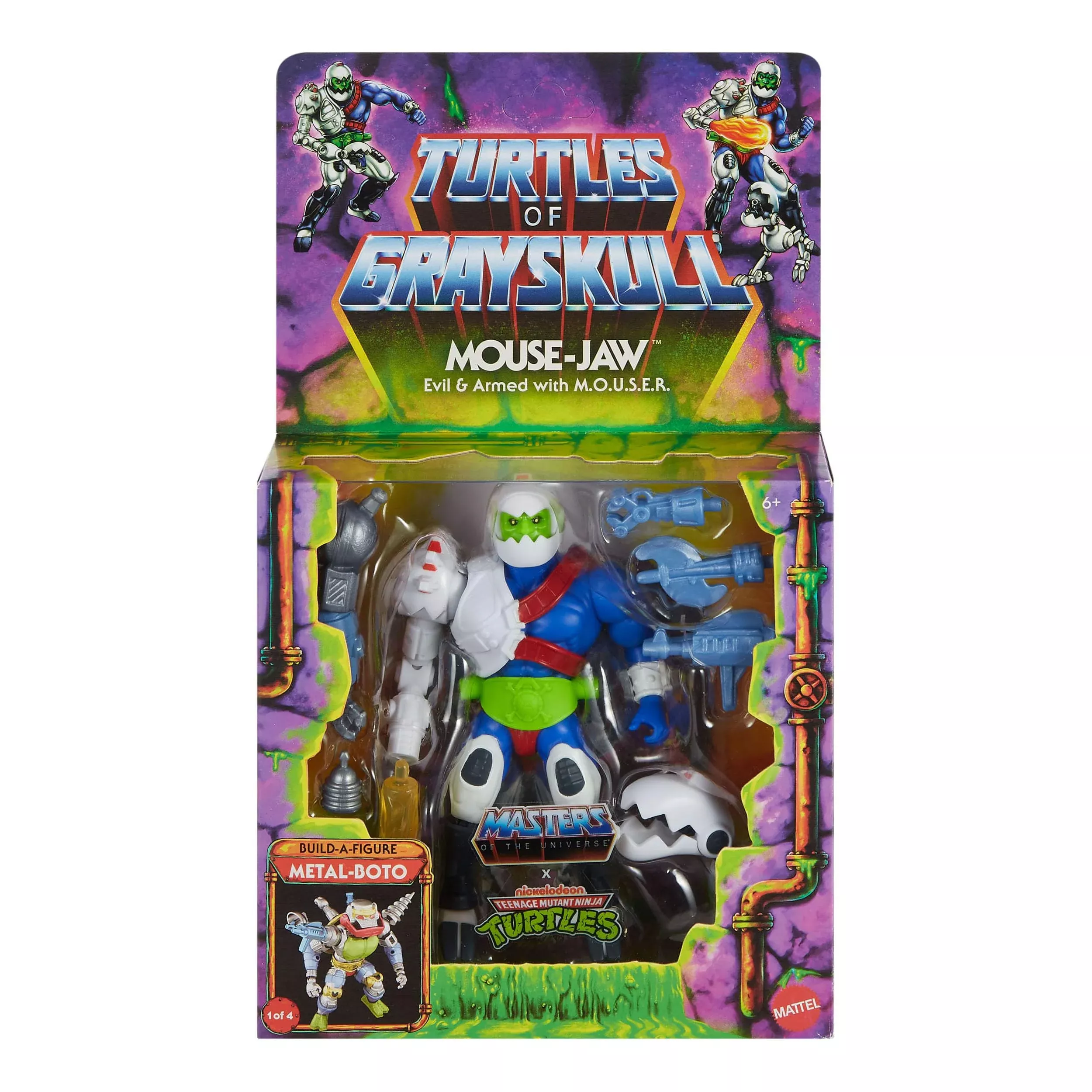 Masters of the Universe Action Figure Mouse-Jaw 5.0cm Gray 1pc