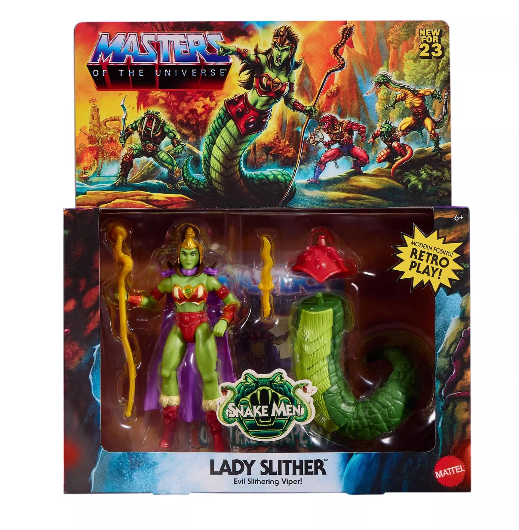 Masters of the Universe Lady Slither Action Figure 5.5-Inch Multicolor
