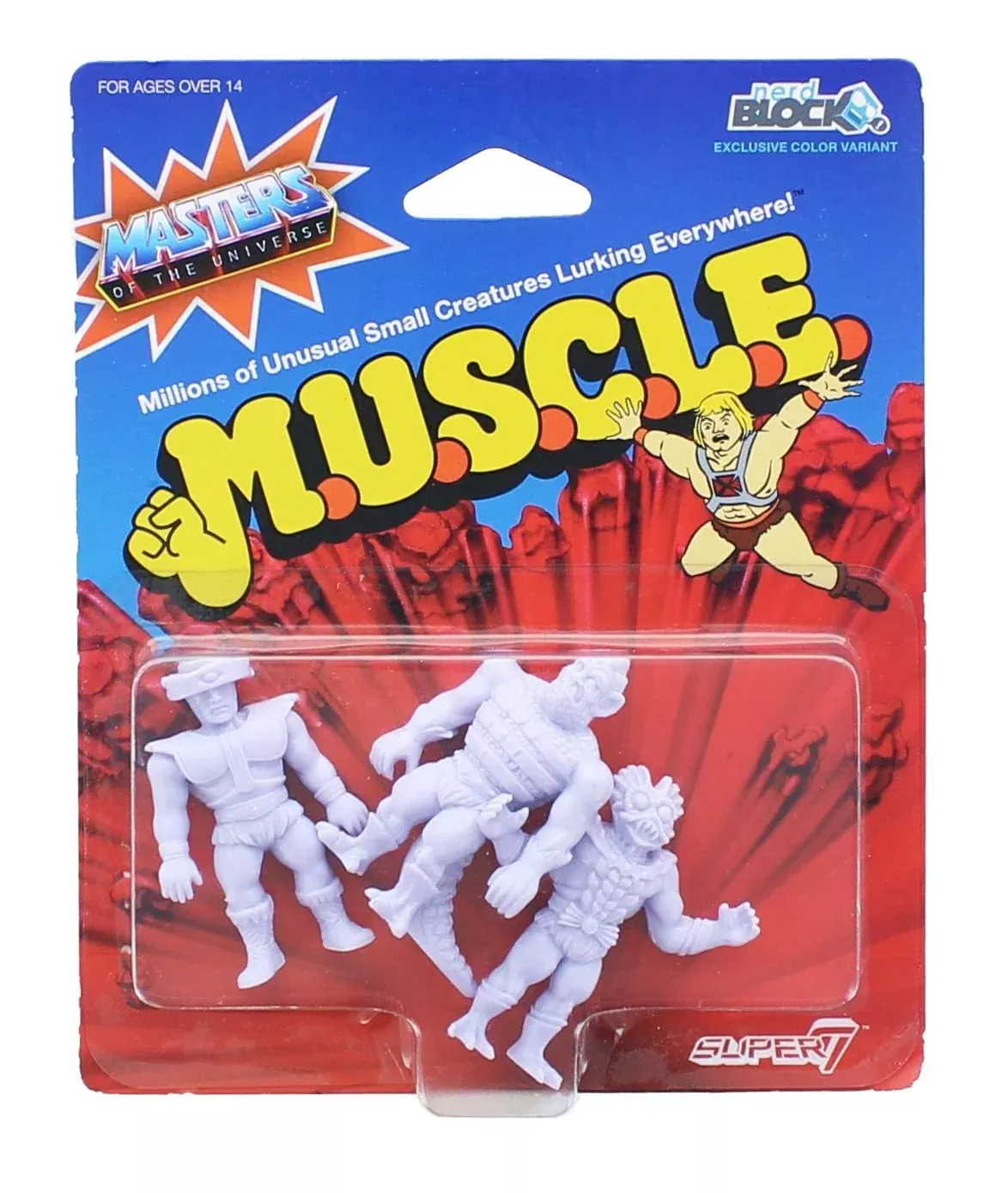 Masters of the Universe M.U.S.C.L.E. 3-Pack Mini Figures, Purple