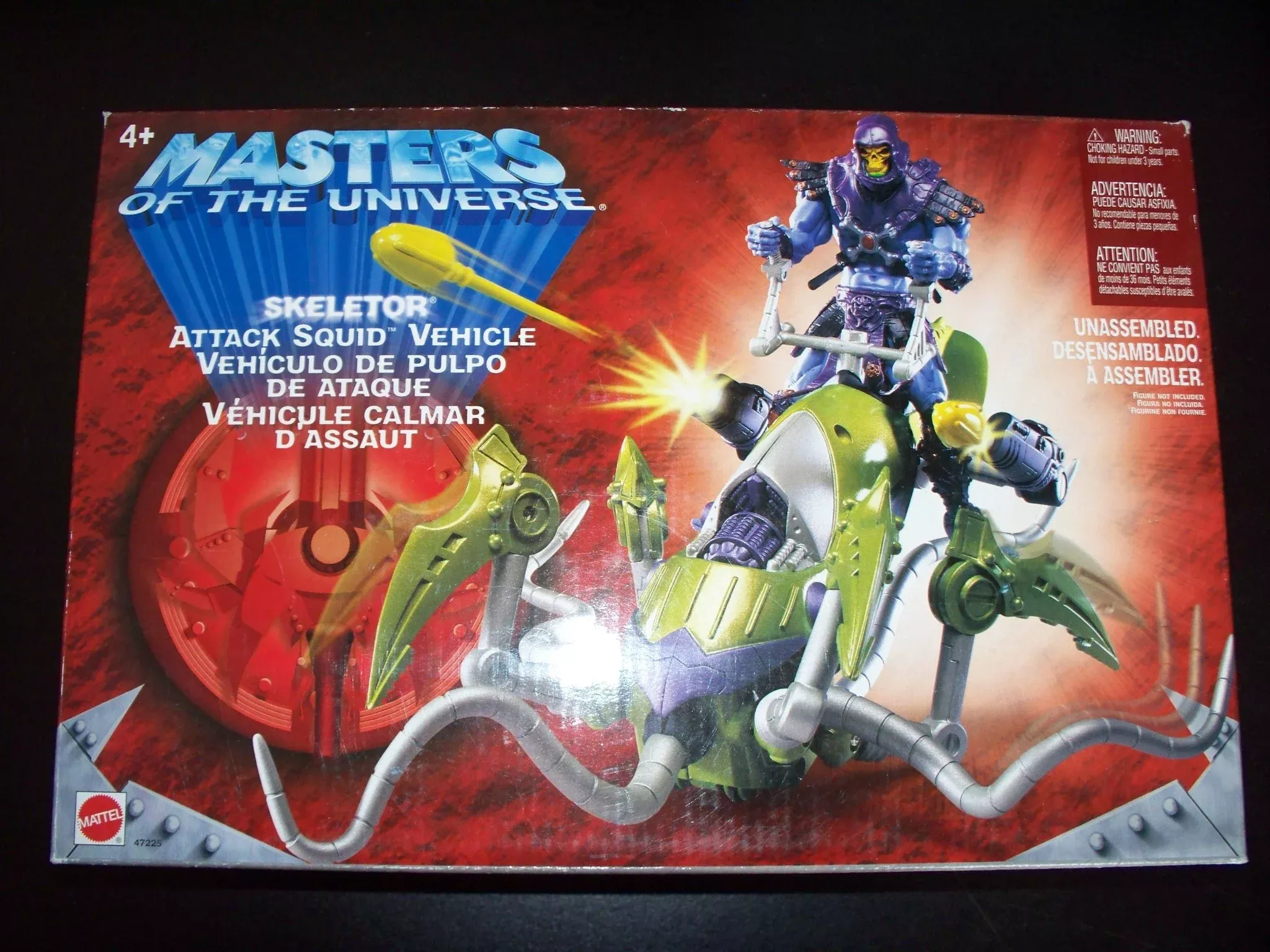 Masters of the Universe Skeletor Attack Squid Rare Vehicle