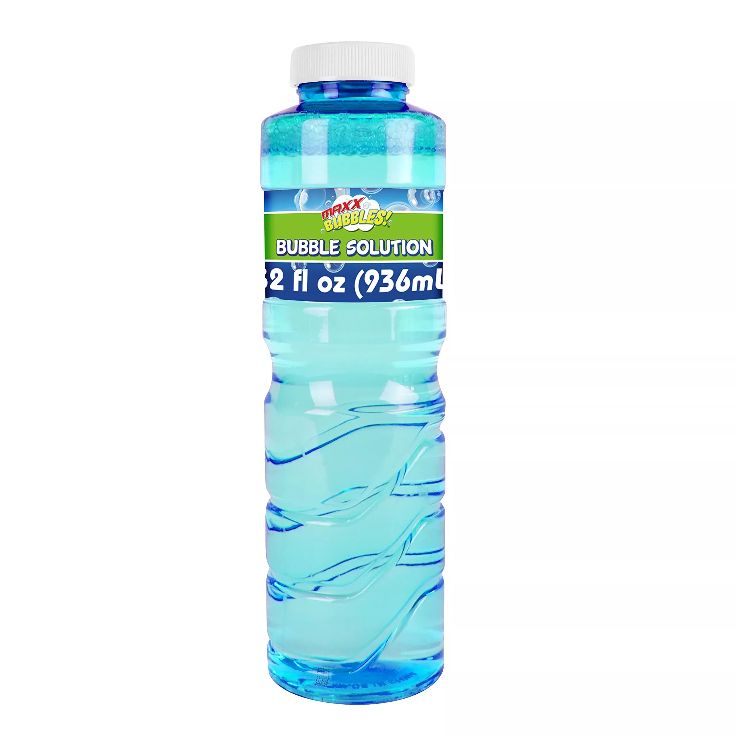 Maxx Bubbles 32 Oz Bubble Solution - Easy Grip Bottle For Kids | Refil