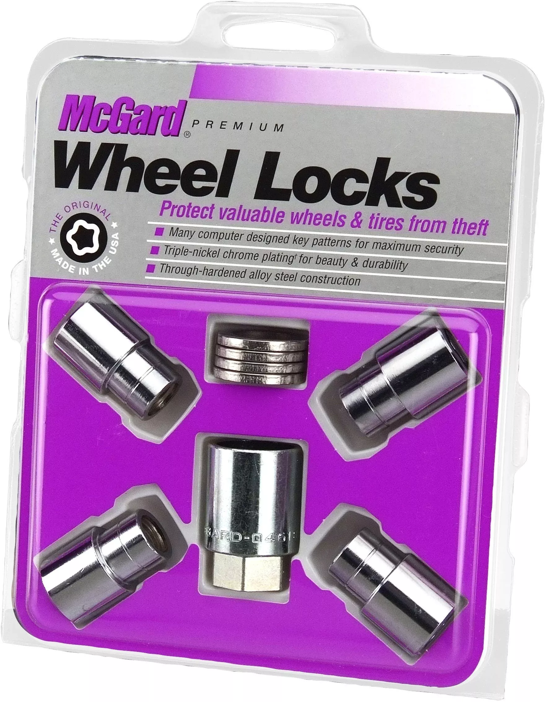 Mcgard 21153 Chrome Regular Shank Wheel Locks (M12 X 1.25 Thread Size)