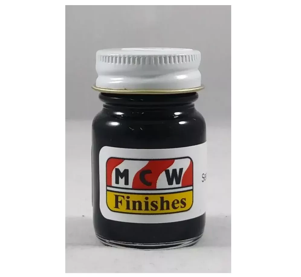 MCW Finishes 10004E Semi Gloss Black Enamel Paint 15ml (0.5oz)
