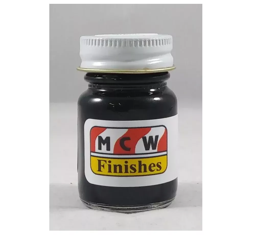 MCW Finishes 10005E Flat Black Enamel Paint 15ml (0.5oz)