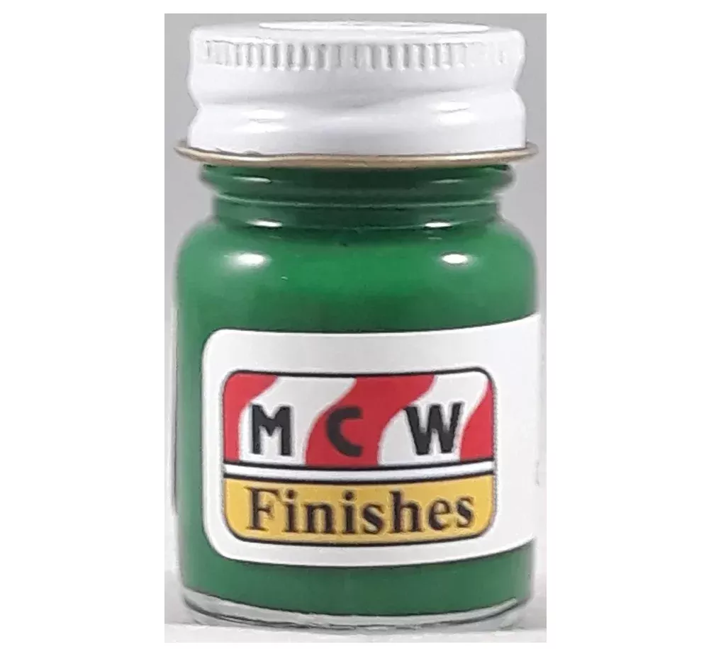 MCW Finishes 10013E Gloss Green Enamel Paint 15ml (0.5oz)