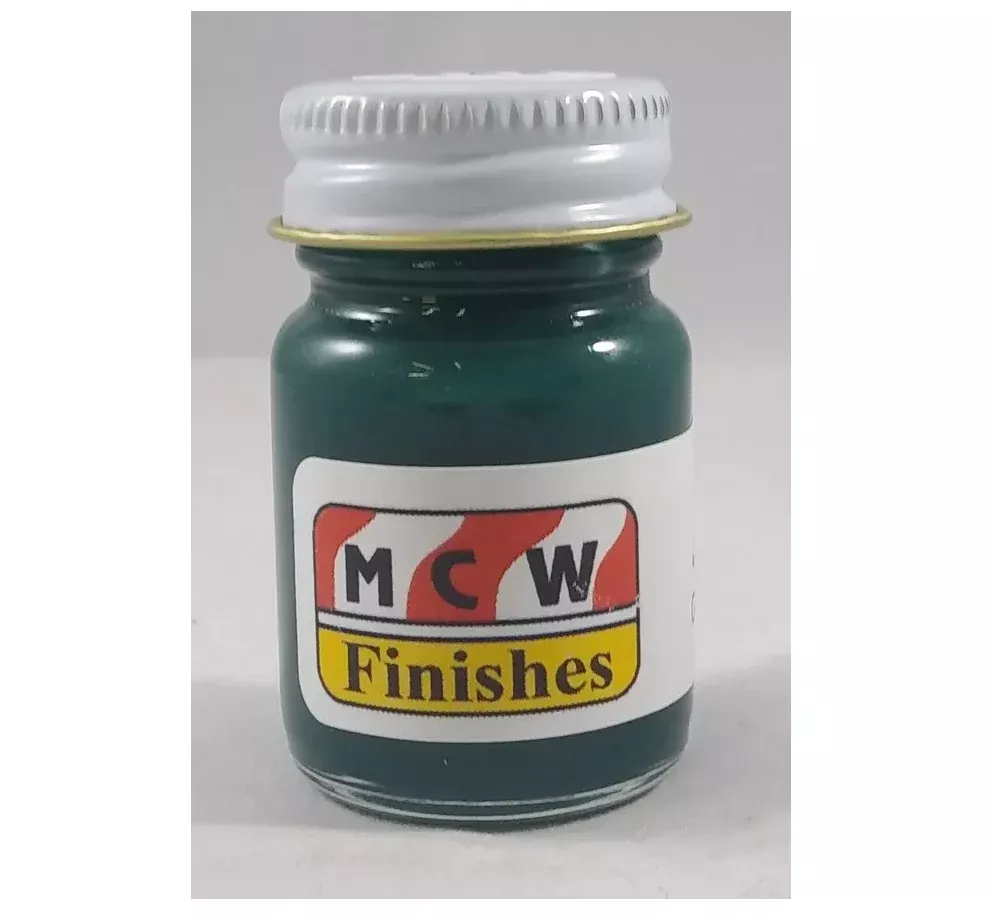 MCW Finishes 10014E Gloss Dark Green Enamel Paint 15ml (0.5oz)