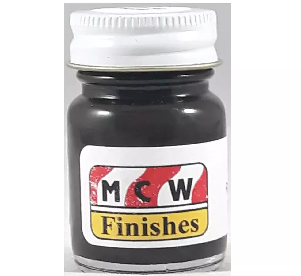 MCW Finishes 10083E Flat Rubber Brown (1183) Enamel Paint 15ml (0.5oz)
