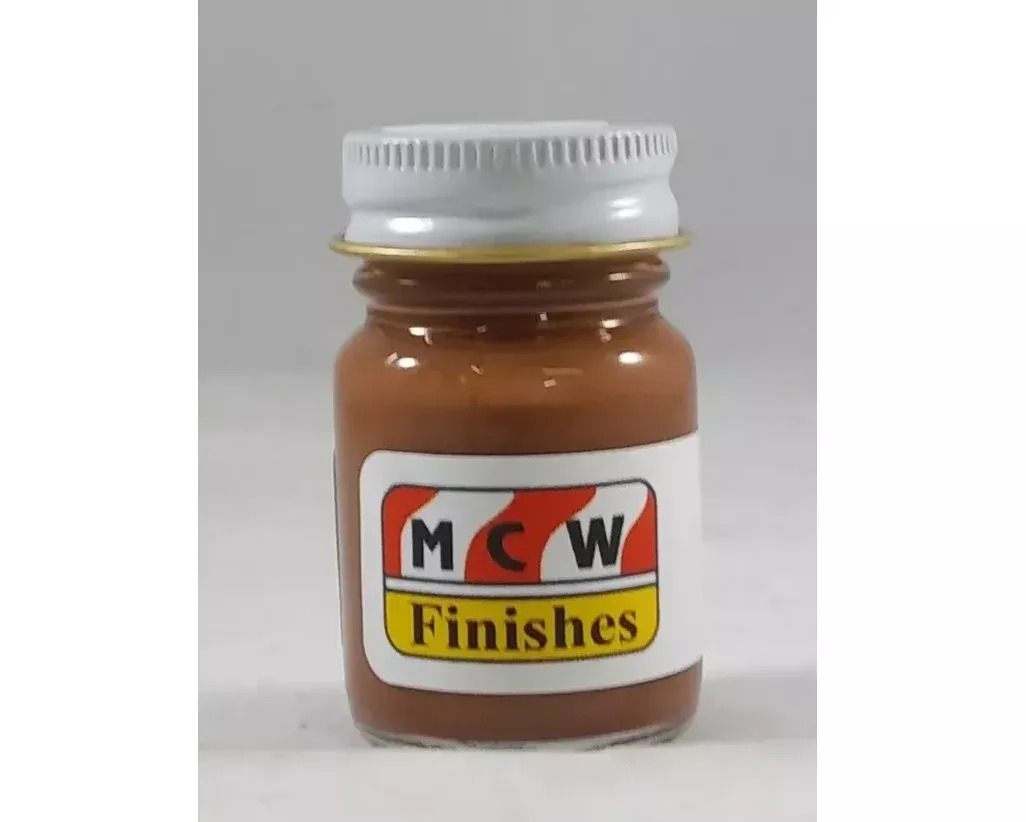 MCW Finishes 10085E Flat Rust (1185) Enamel Paint 15ml (0.5oz)