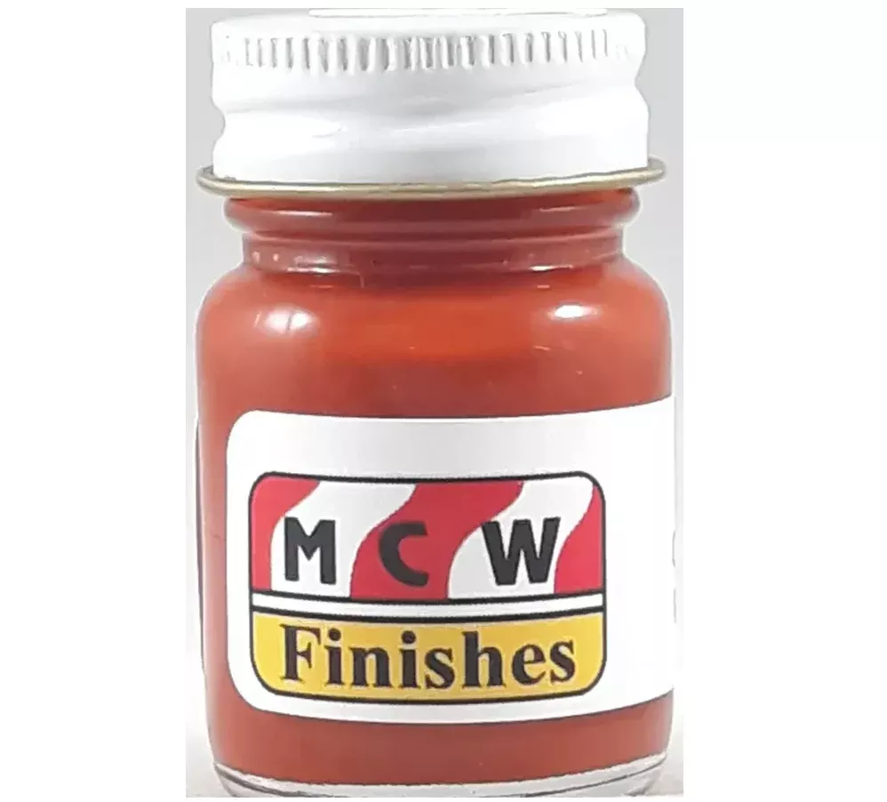 MCW Finishes 10086E Orange Rust Enamel Paint 15ml (0.5oz)