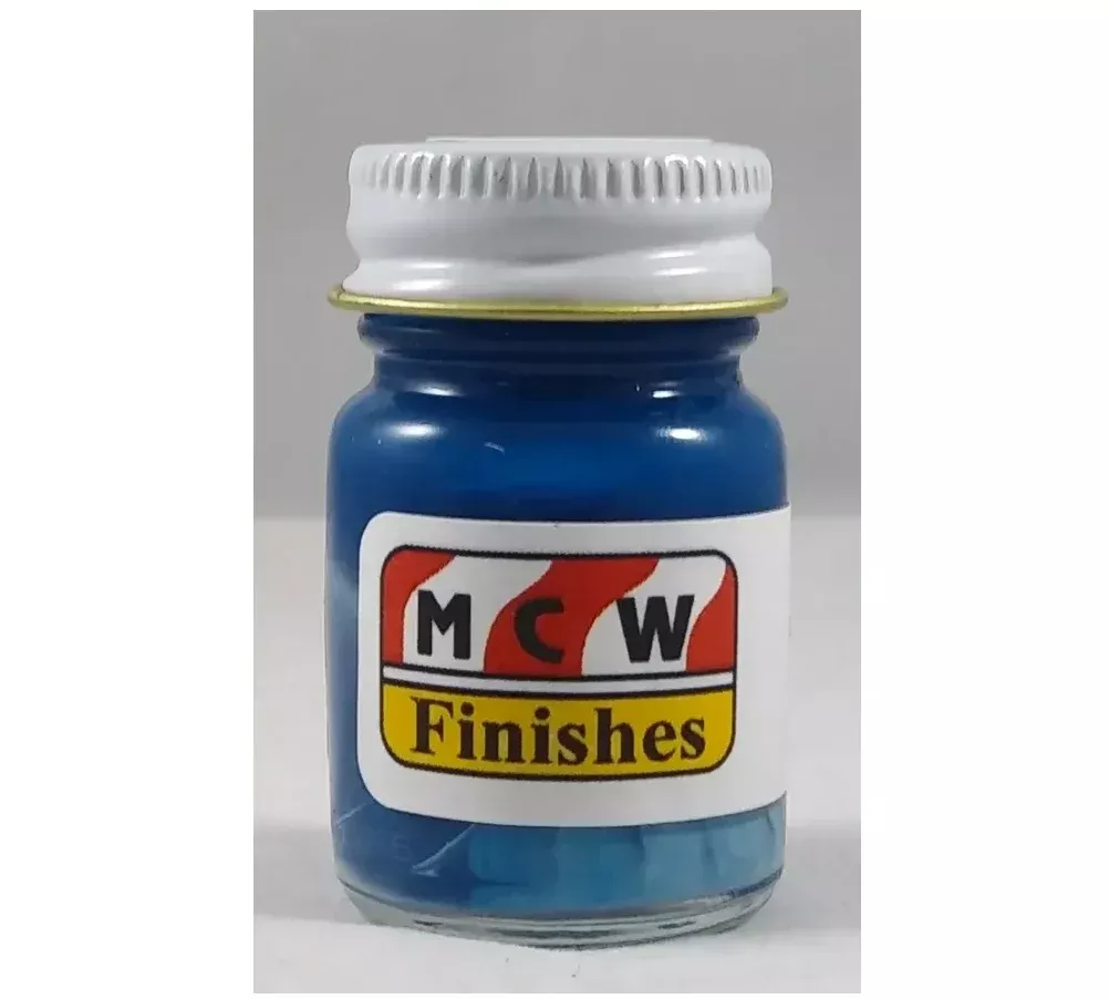 MCW Finishes 1400E Ford Engine Blue Enamel Paint 15ml (0.5oz)