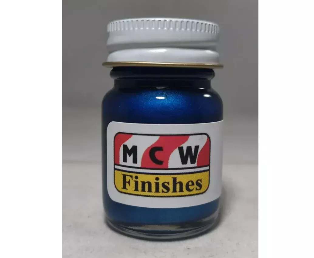 MCW Finishes 2007E Blue Metallic Enamel Paint 15ml (0.5oz)