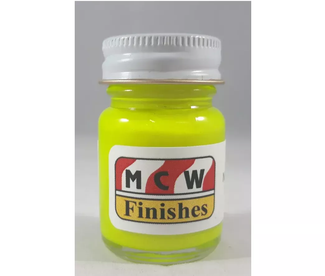 MCW Finishes 2038E Neon Chartreuse Enamel Paint 15ml (0.5oz)