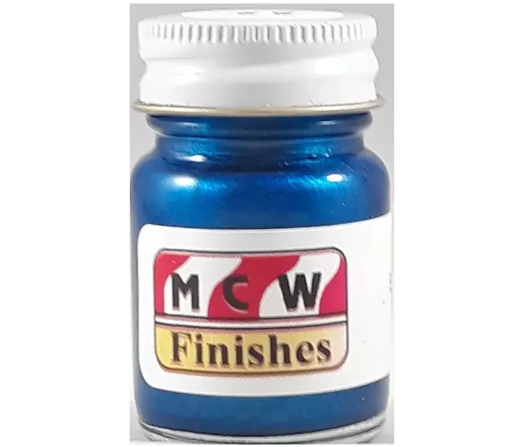 MCW Finishes 2101E Blue Metallic Enamel Paint 15ml (0.5oz)