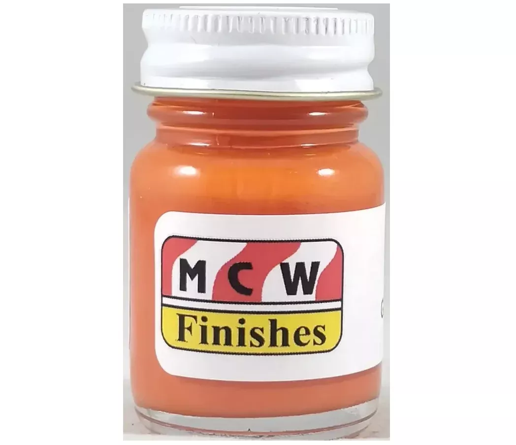 MCW Finishes 2163E Bright Orange Enamel Paint 15ml (0.5oz)