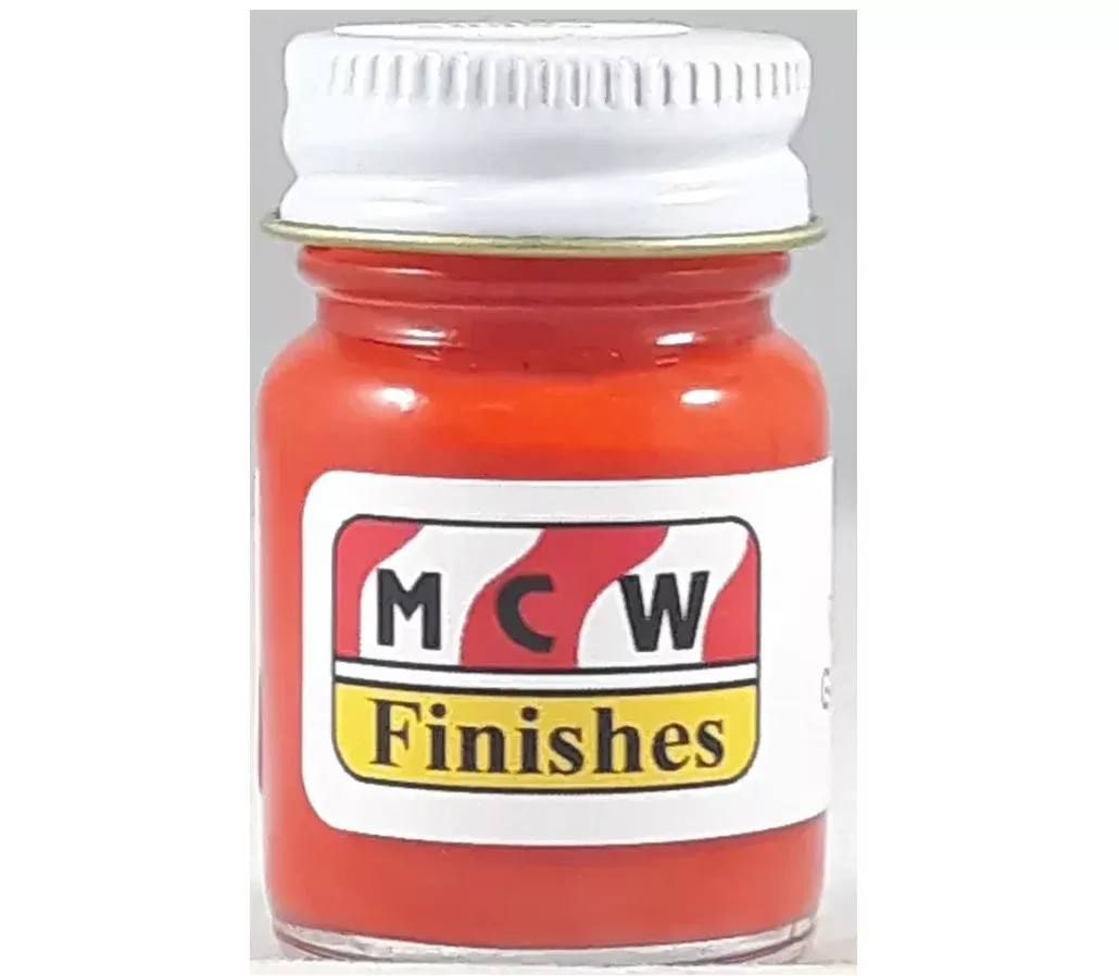 MCW Finishes 6434E Poppy Red Enamel Paint 15ml (0.5oz)