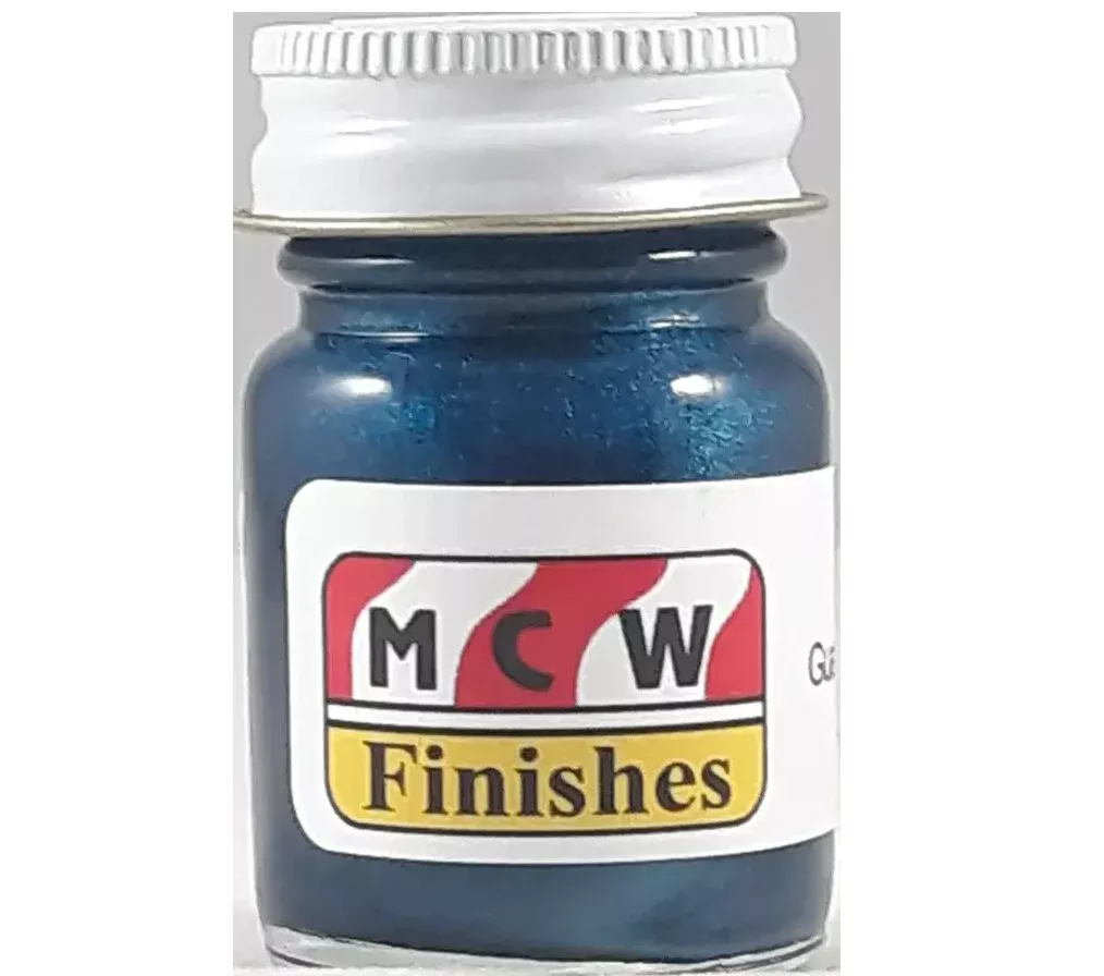 MCW Finishes 6436E Guardsman Blue Metallic Enamel Paint 15ml (0.5oz)