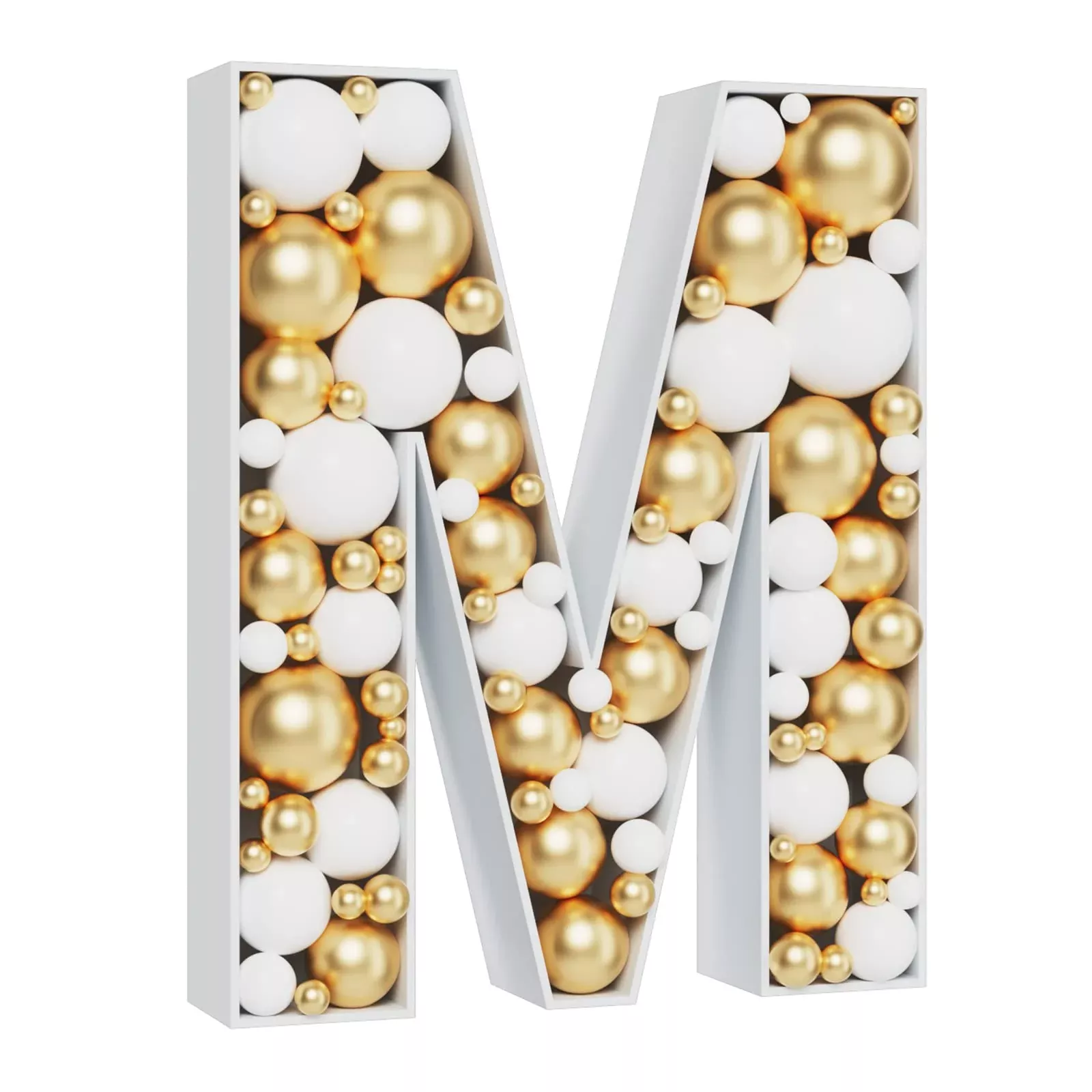 MEYSIMOON Gaint Marquee Letter 3 Feet White Balloon Frame