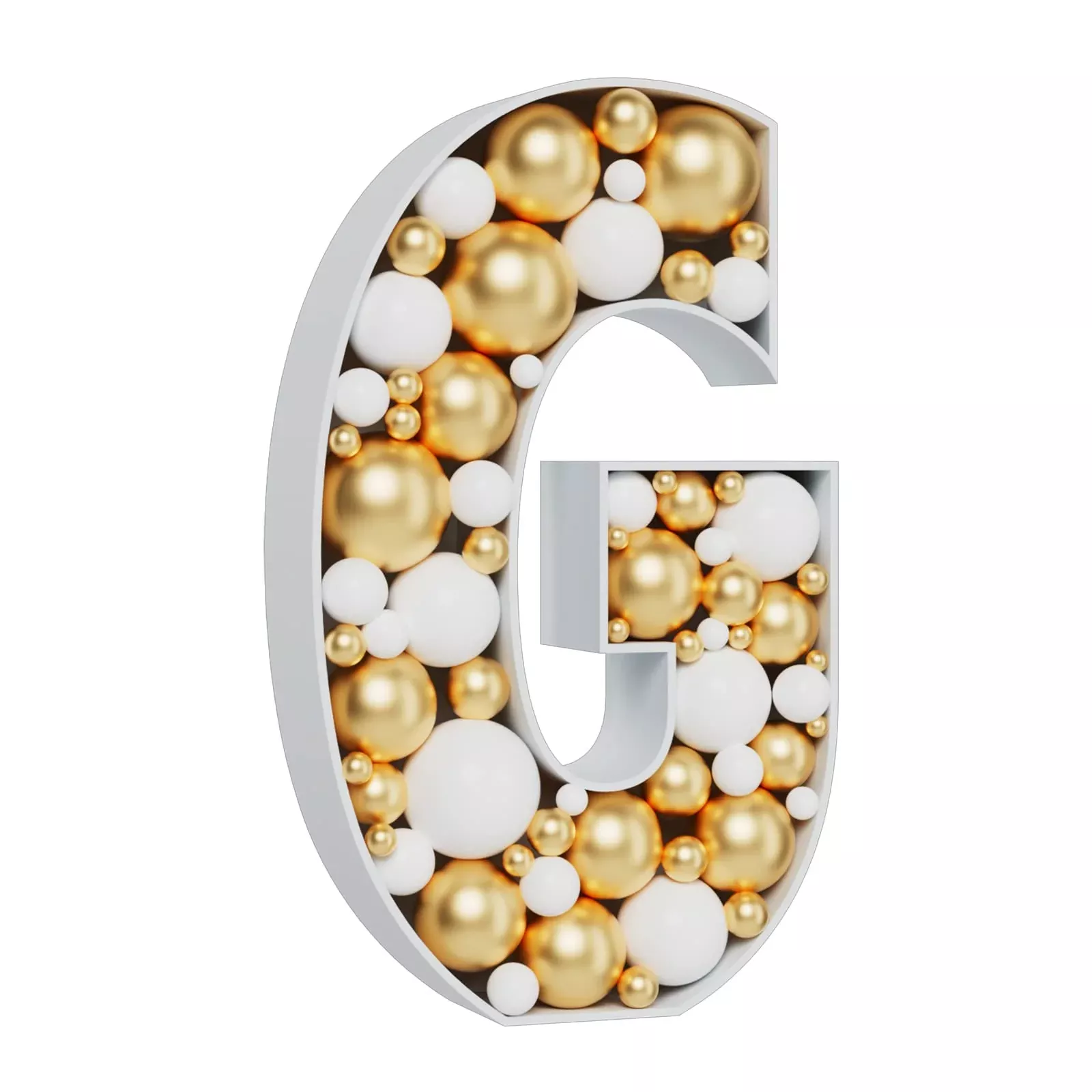 MEYSIMOON Gaint Marquee Letter 3ft White Balloon Frame Decorations