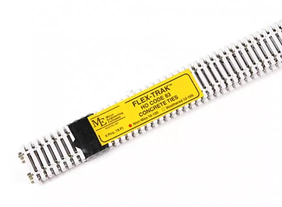 Micro Engineering 10-105 HO Scale Code 83 36" Flex-Track (Concrete Ties) 6 Pack