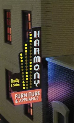 Miller Engineering 67821L Left Facing Vertical Series #2 Animated Sign with Customizable Graphics