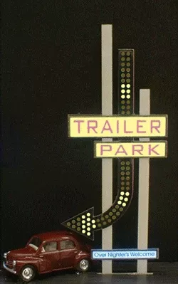 Miller Engineering 7482 Medium Arrow Animated Sign with Customizable Graphics