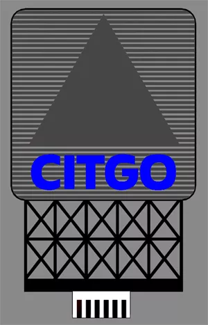 Miller Engineering 8781 Citgo Animated Neon Billboard