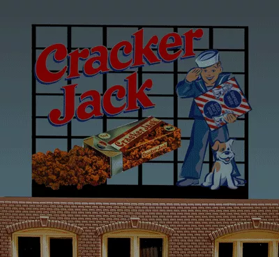 Miller Engineering 880101 Large Cracker Jack Animated Neon Billboard