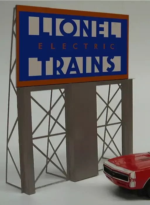Miller Engineering 880301 Large Lionel Neon Roadside Billboard Sign