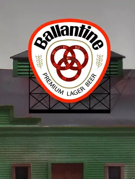 Miller Engineering 880501 Large Ballantine Beer Animated Neon Billboard