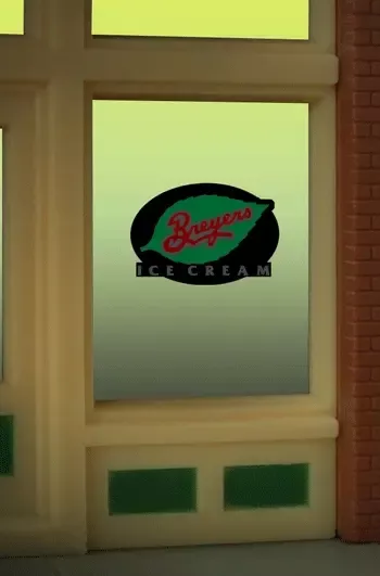 Miller Engineering 8810 Breyers Ice Cream Window Sign