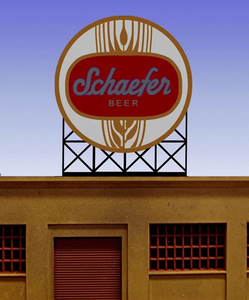Miller Engineering 881301 Large Schaefer Beer Animated Neon Billboard