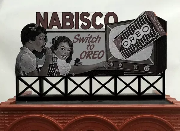Miller Engineering 881751 Large Nabisco Oreo Neon Rooftop Billboard
