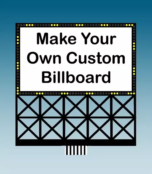 Miller Engineering 882351 Large Customizable Animated Neon Rooftop Billboard