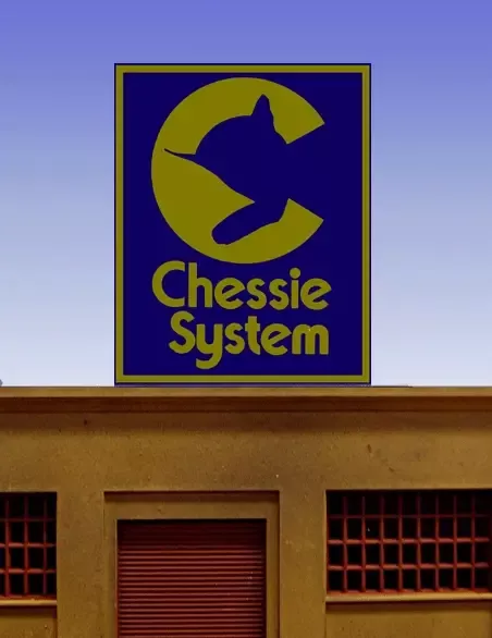 Miller Engineering 882751 Chessie System Animated Neon Rooftop Billboard