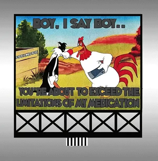 Miller Engineering 886401 Foghorn Leghorn Animated Neon Billboard